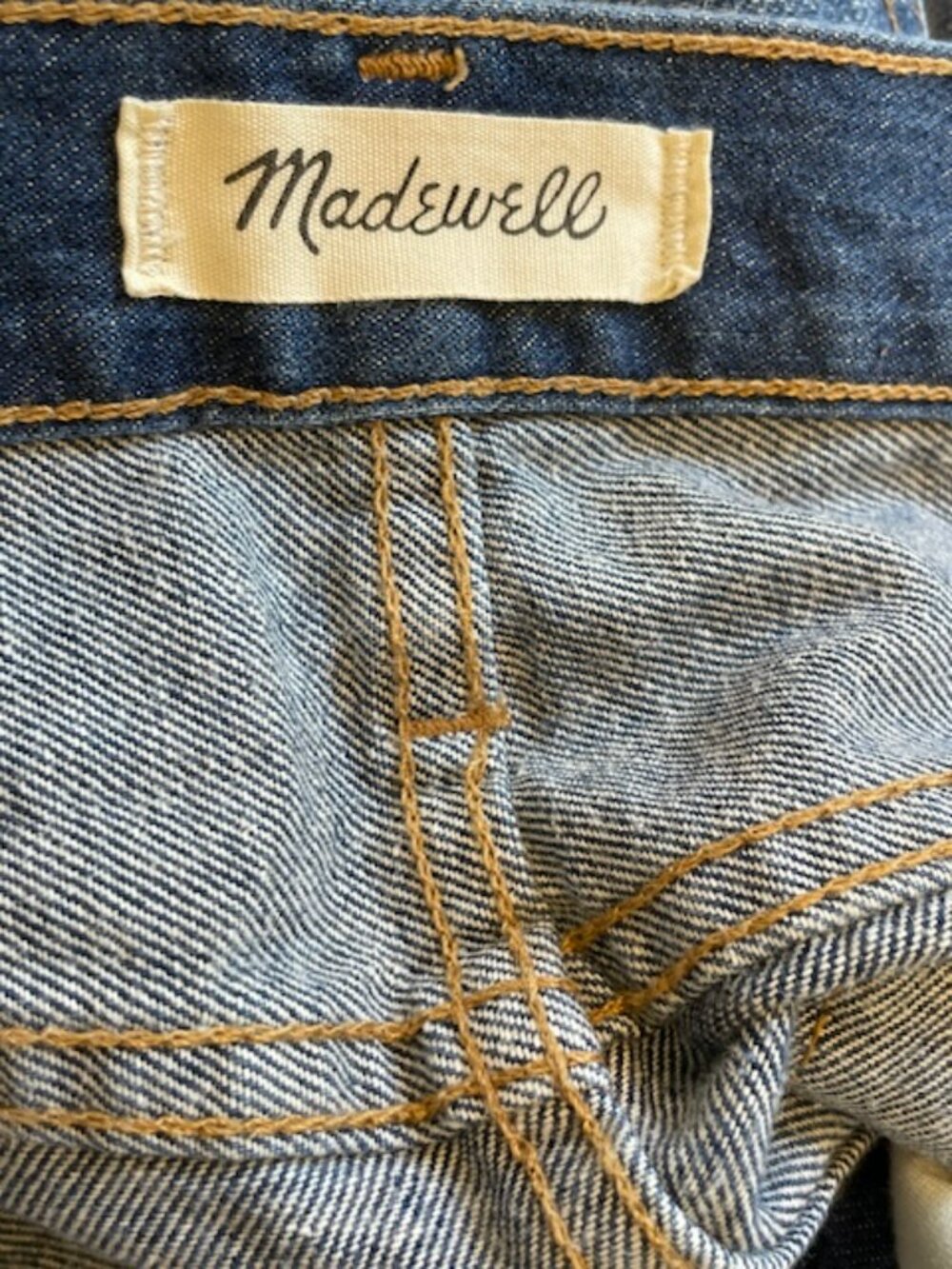 Madewell The Perfect Vintage Shorts Ullman Wash High Rise Denim Classic Blue 26 - Picture 5 of 10